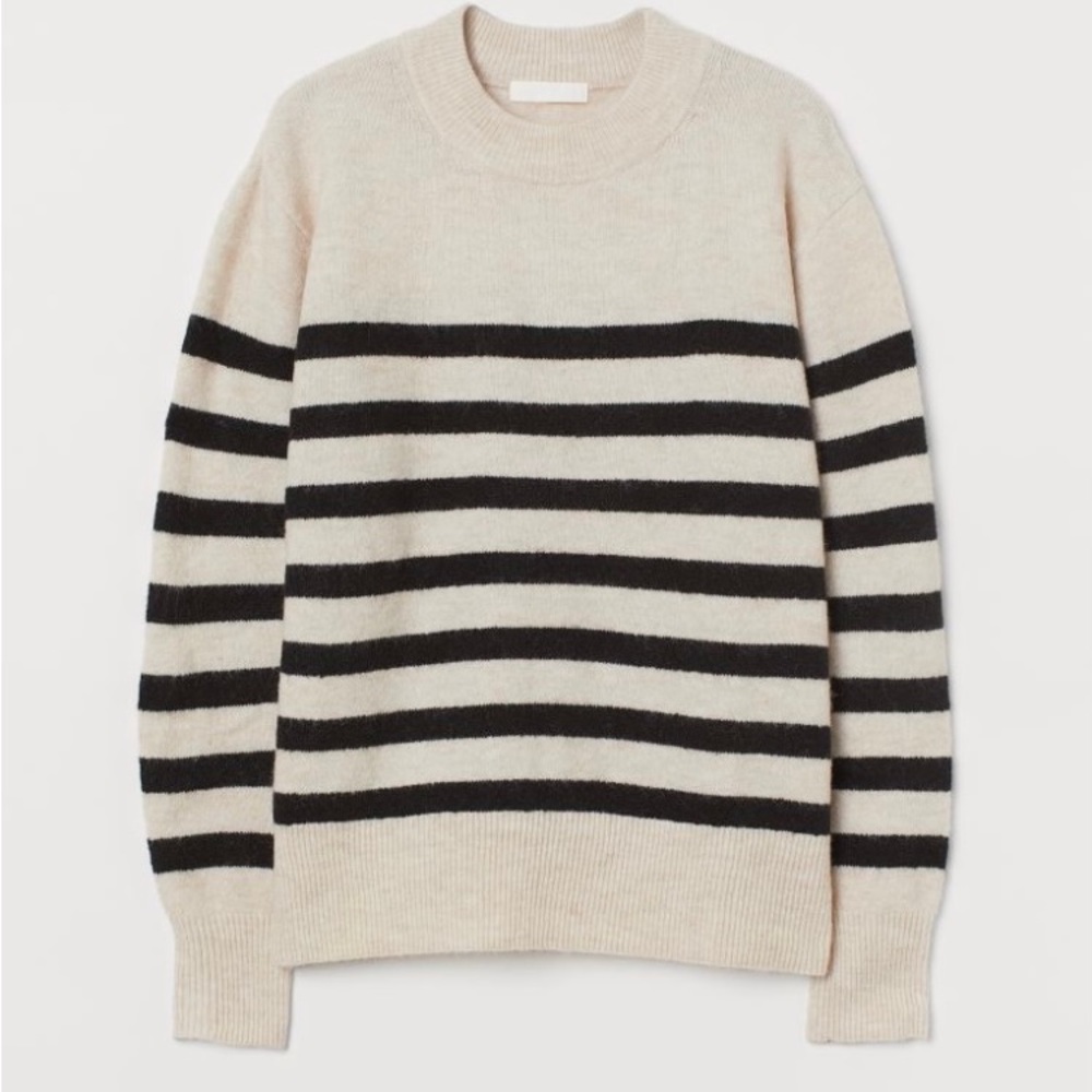 H&M fine-knit striped sweater